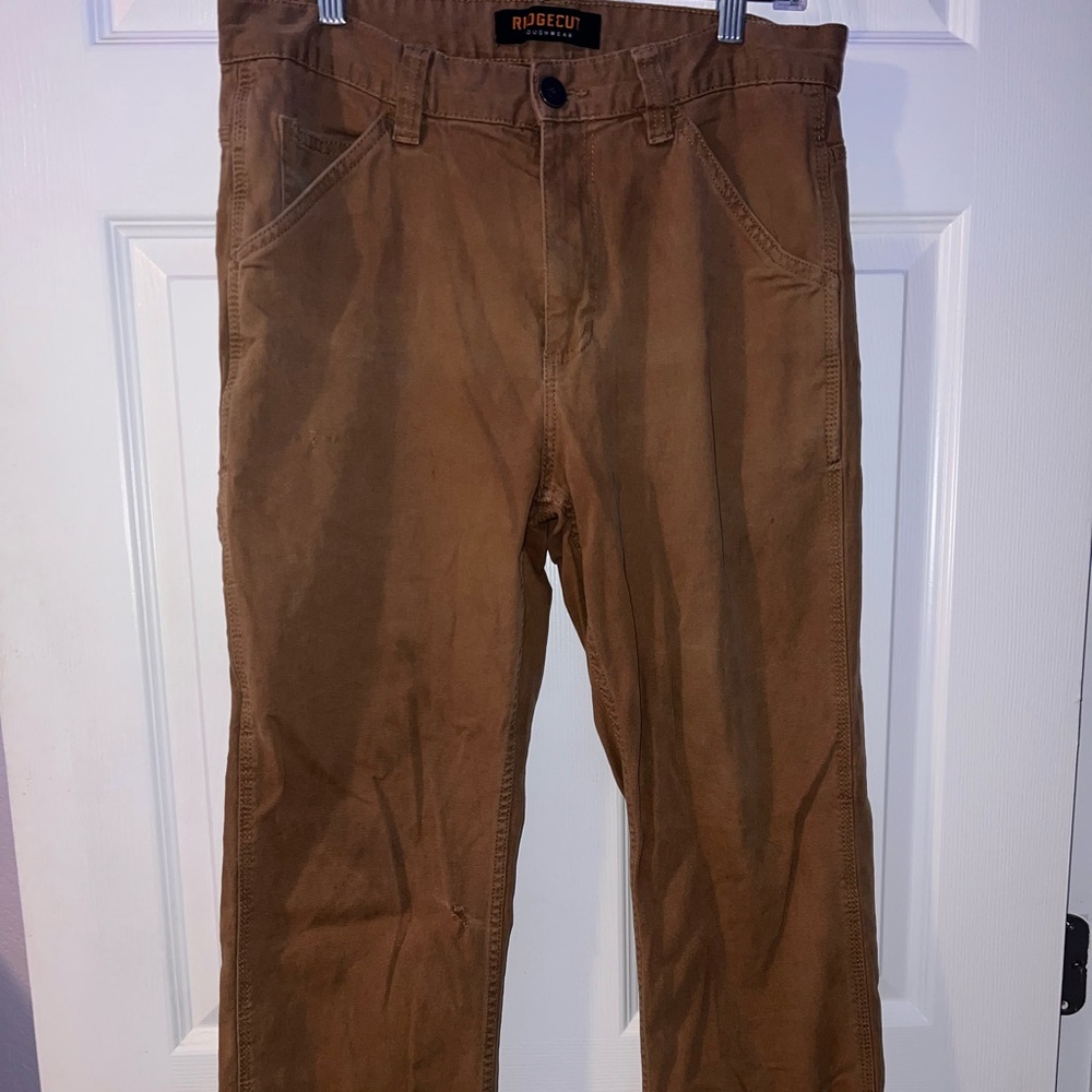Ridgecut Toughwear Carpenter Pants Mens 32x30 Flex Outdoor Workwear Khakis Work